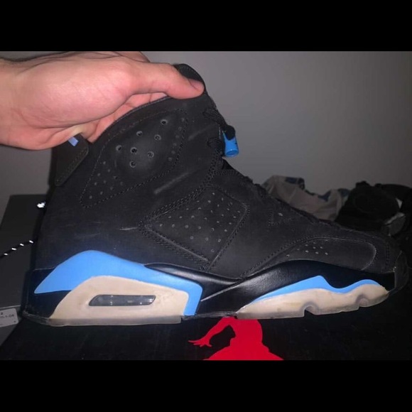 Men Jordan black n blue main image 6